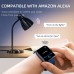 Dirrelo Smart Watch, Alexa Smartwatch for Android Phones iPhone Compatible Women Men, 1.69" Touch Screen 300+ Dials, 5ATM Waterproof Fitness Tracker Watch Heart Rate/Blood Oxygen/Sleep Monitor Blue